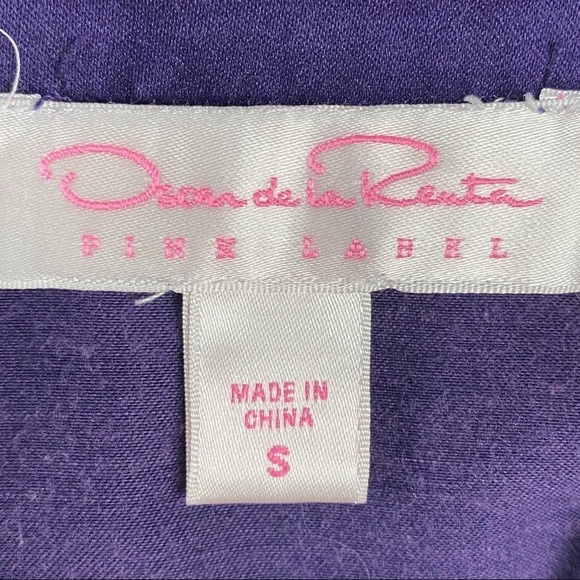 Oscar de la Renta Pajama Top Purple Size Small - Picture 5 of 6